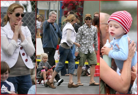 julia roberts kids pictures. Julia Roberts, again out